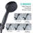 5 Mode Adjustable Settings Handheld Shower Head 