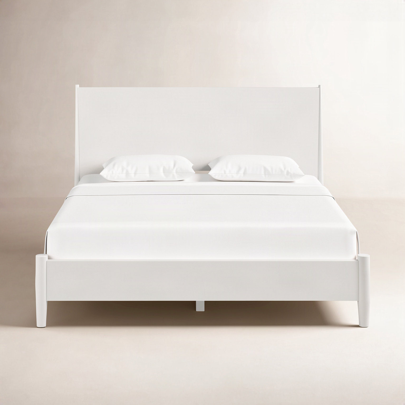 Williams Mahogany Bed, Full, White
