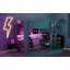 Lit mezzanine en bois avec bureau Wood-689945230