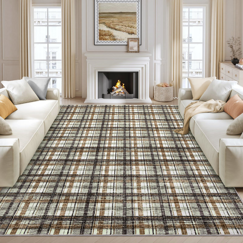 Washable Area Rug for Living Room Modern Bedroom Rug Area Rug Non Slip Throw Rugs Stain Resistant Carpet for Nursery Dining Room
