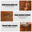 Console brun foncé en bois manufacturé