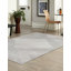 Tapis géométrique gris / ivoire en polypropylène tissé à la machine-1865675124