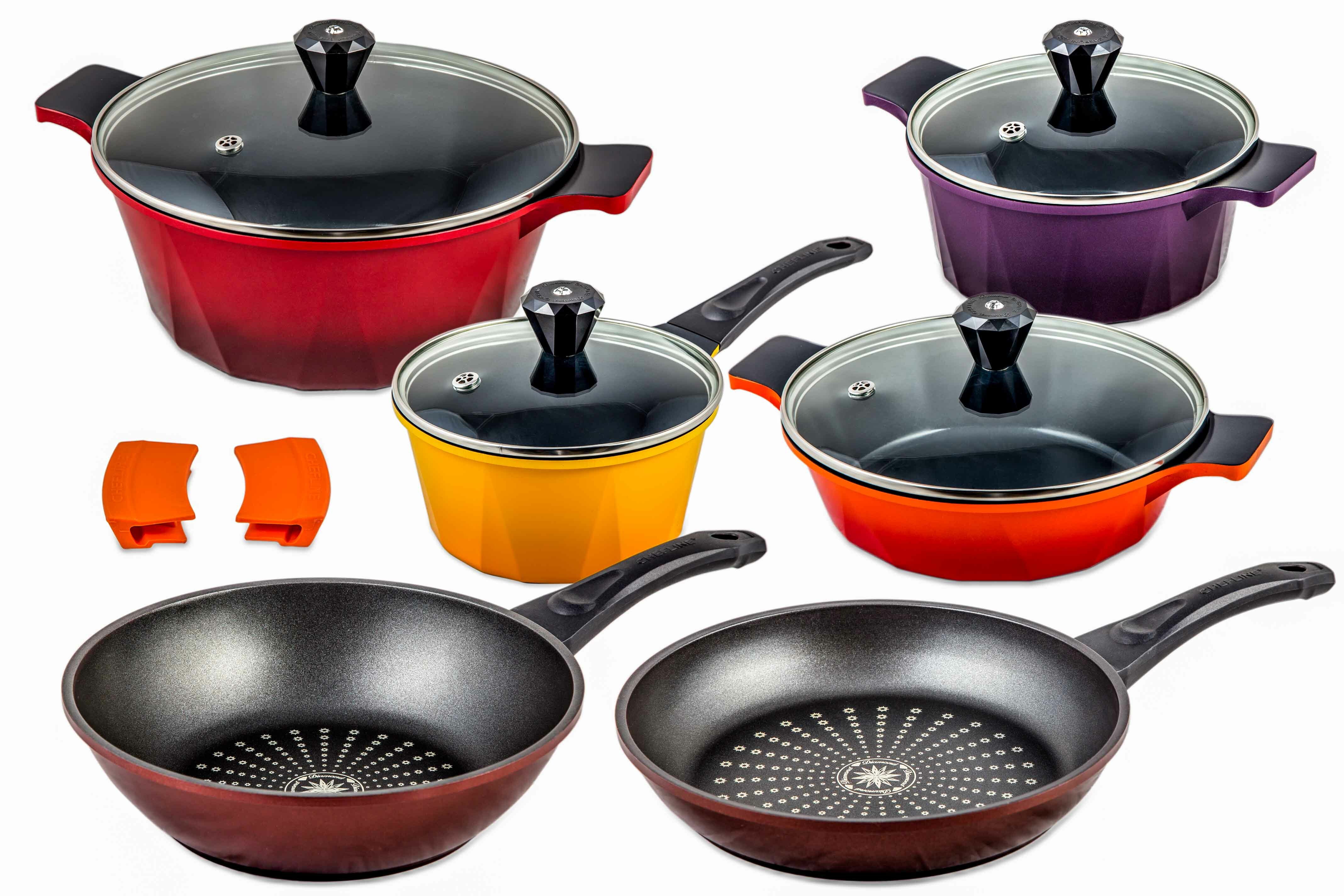 CHEFLINE 12 - Piece Non-Stick Ceramic Cookware Set | Wayfair