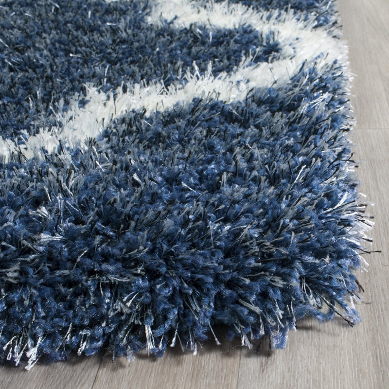 Bertl Sgm-Montreal Shag Performance Geometric Rug, Rectangle 9' x 12'