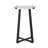 Rustic Round Wood Top End Table-1985612731