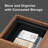 Faux Leather Upholstered Storage Cube