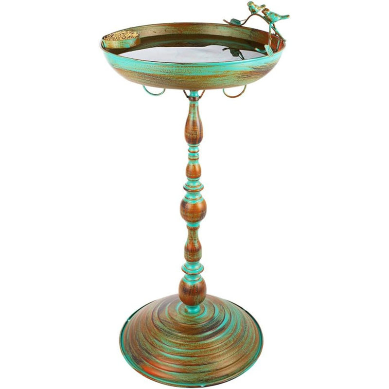 Bain d'oiseaux en métal Chrislaine