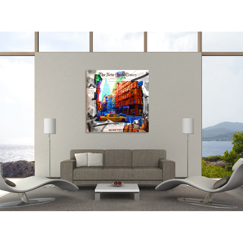 « taxi », reproduction d’impression sur toile tendue, H 12 po x l 12 po x P 1,5 po