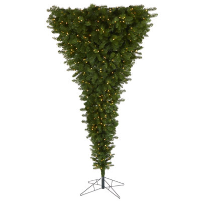 96' H Lighted Artificial Spruce Christmas Tree