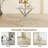 Round Dining Table, 35.5" Glass Dining Table With Legs, Modern Kitchen Table For Home Kitchen, Dining Room-776772605