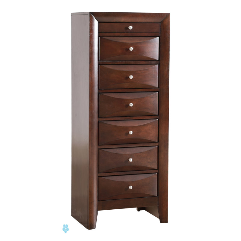 Commode pour femme 7 tiroirs Marilla G1503-LC, Cappuccino