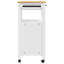 Chariot de cuisine en bois massif vidaXL 33,1 po x 15,7 po x 34,8 po vidaXL-2095369818