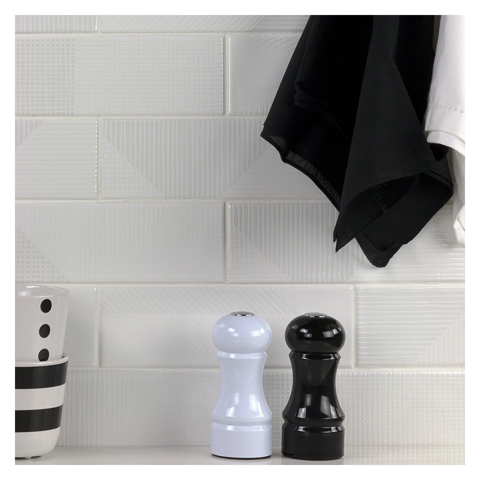 Archer 2" x 8" Ceramic Brick Look Subway Tile (5.38 sq. ft. / case), White