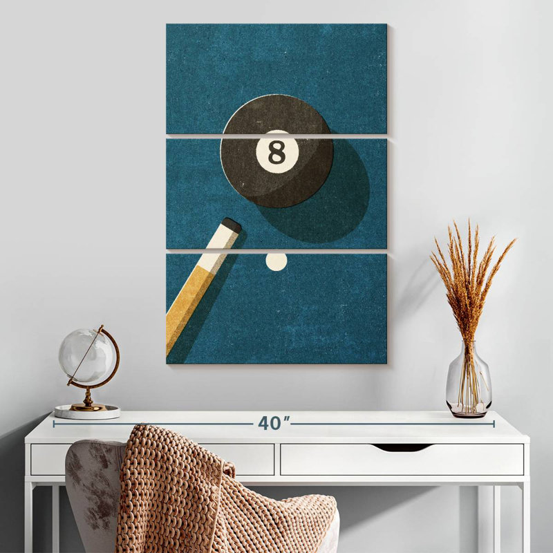 Balle de billard Senne 8, H 32 po x l 20 po
