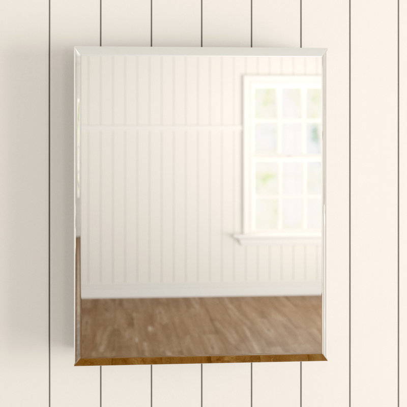 Medina Single Door Aluminum Medicine Cabinet, 76cm H x 61cm W x 13.3cm D