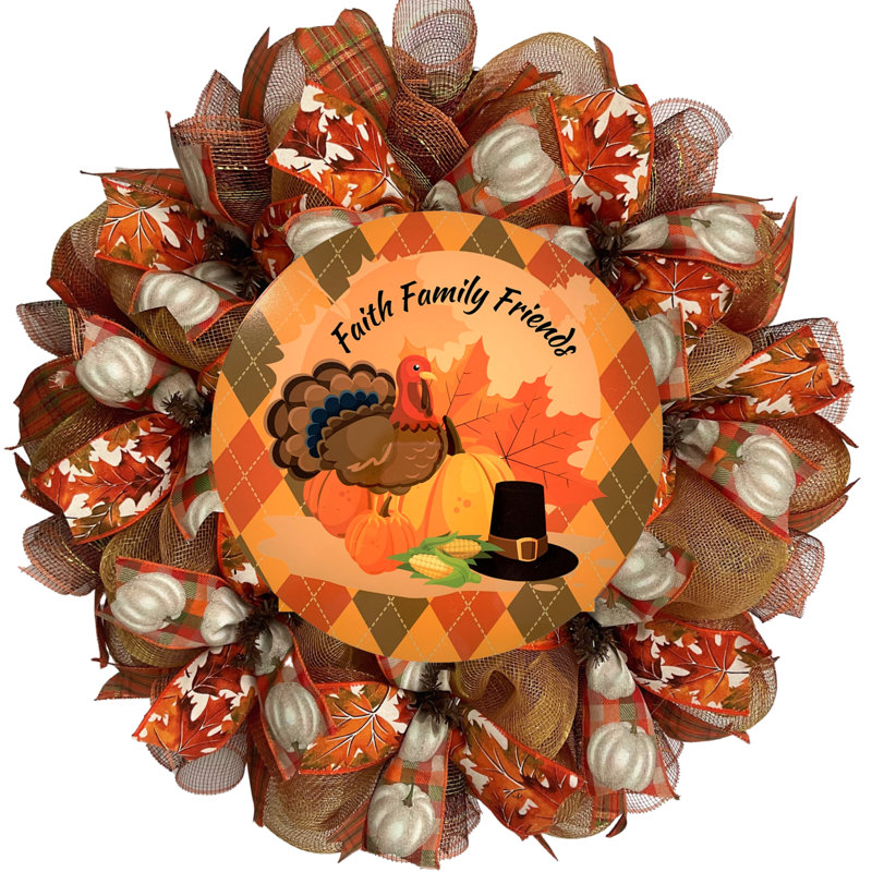 Couronne de dinde faite à la main de Thanksgiving