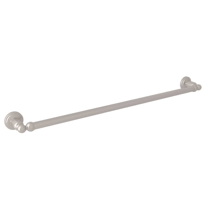 Edwardian Towel Bar, Satin Nickel, 2" H x 27.5" W x 2.5" D