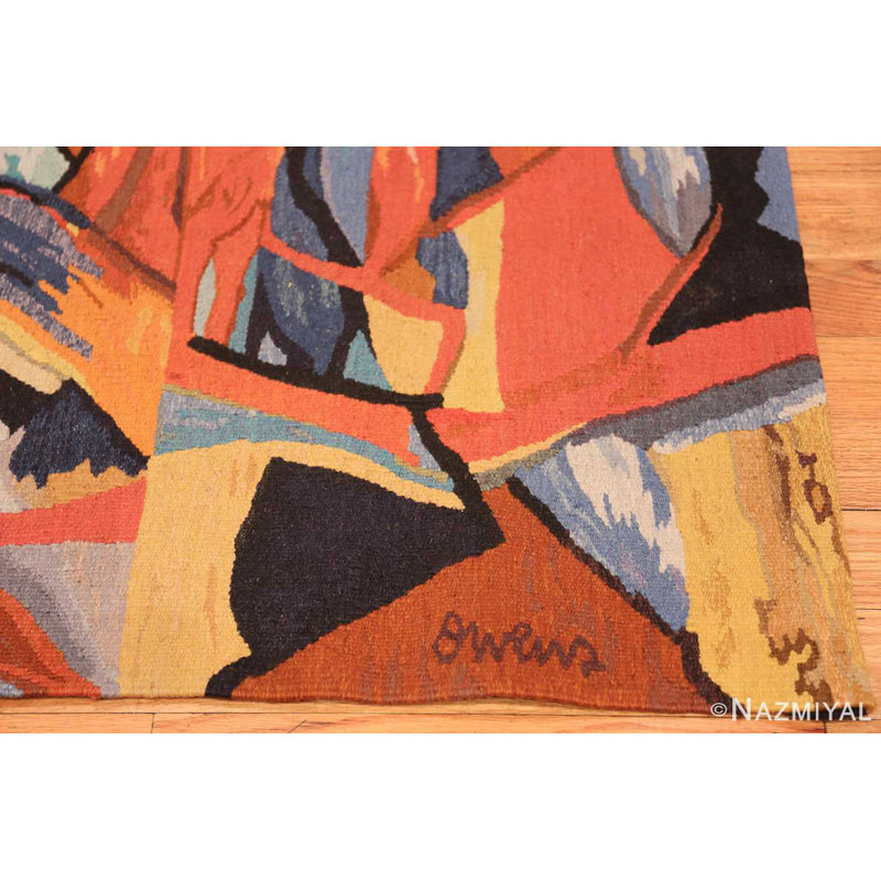 French One-of-a-Kind 3' X 4'10" Area Rug