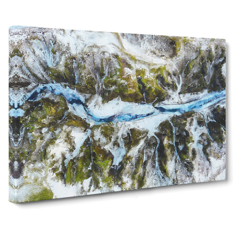 Mountain Ravine In Iceland - Wrapped Canvas, 40cm H x 60cm W x 3cm D