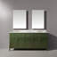 Meuble-lavabo double 72 po avec plateau en pierre reconstituée 72 po-92756798