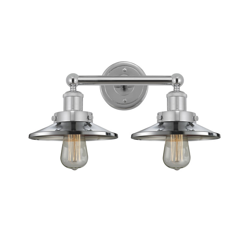 Éclairage pour meuble-lavabo à 2 lumières à intensité variable, Chrome poli, Chrome poli