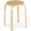 Chaise d'appoint empilable en bois massif Ginyard