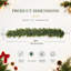 Guirlande de Noël artificielle en cyprès de 1,8 m (lot de 2), imitation pin d'hiver réaliste, verdure persistante pour décoration de Noël intérieure et extérieure-136403588-136403593