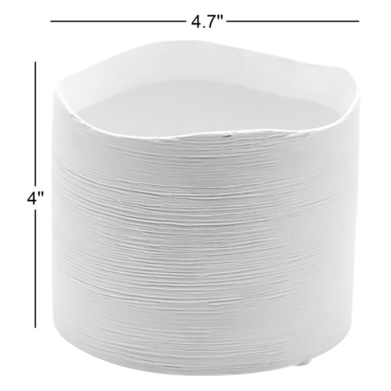 Pot à fleurs Bridgeway, H 4 po x l 4,7 po x P 4,7 po