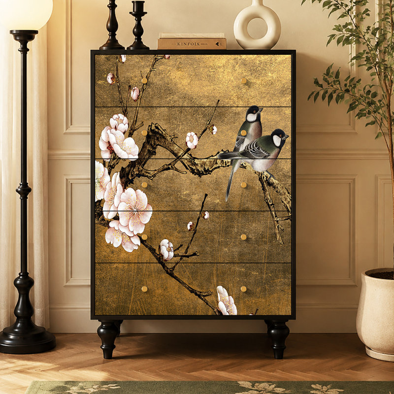 Commode d'appoint style rétro minimaliste français