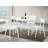 Roma Contemporary White Round Dining Table