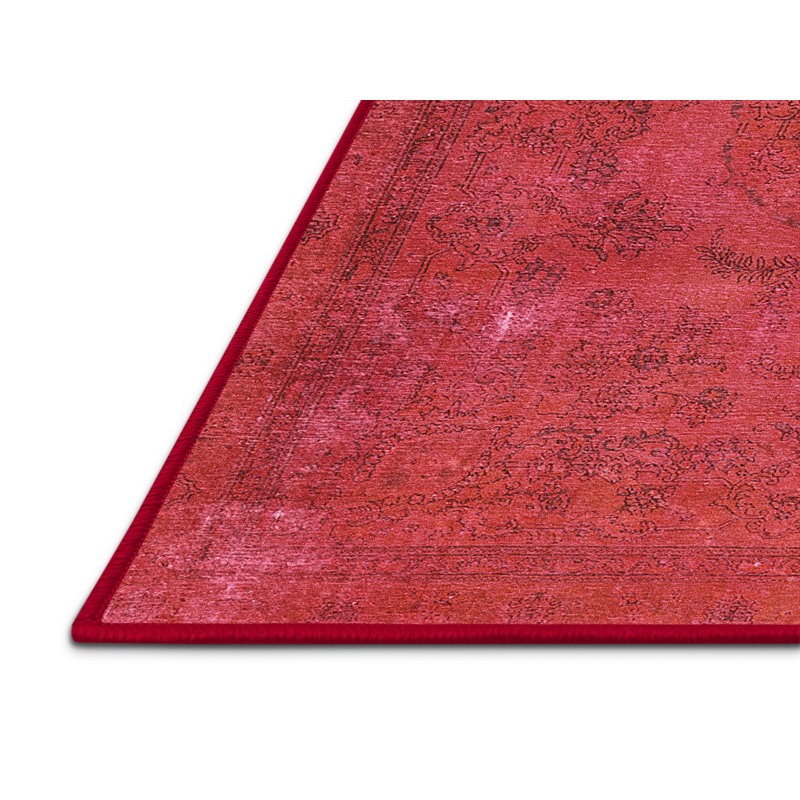 Tapis 100% Mid-Century moderne lavable à la machine 2246, Rectangle 8 pi x 12 pi