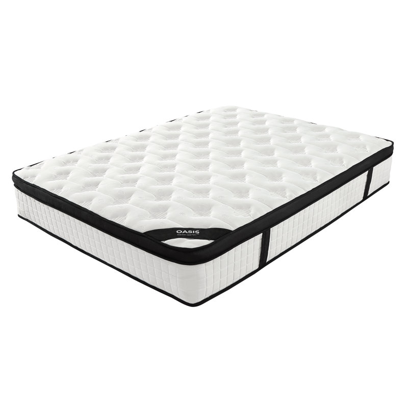 Oasis Sleep 12" Perfection Cool Sleep Hybrid Mattress, Firm Memory Foam and Innerspring Support, Simple