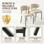 Modern Upholstered Dining Chair, Metal Legs-944384312-943864036