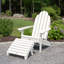 Chaise Adirondack en plastique avec repose-pieds Hinz-119034086