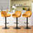 Mid-Century Modern Leatherette Gaslift Adjustable Swivel Bar Stool-92729666