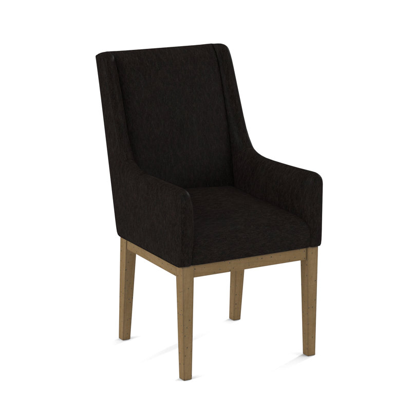 Upholstered Arm Chair, Applause Bajah Ruby, Black