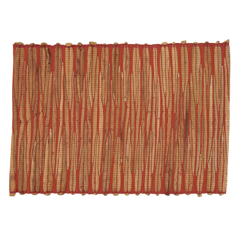 Napperon tissé chic jacinthe d'eau 14 po x 20 po, ensemble de 4, Orange