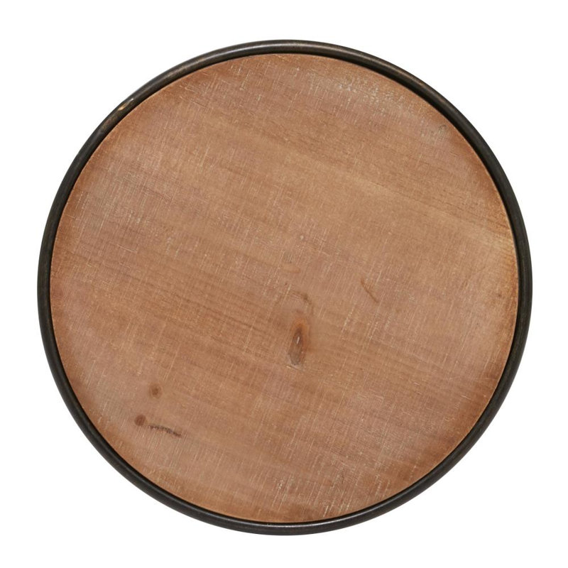 Table de bout à piédestal Garett, 2.11" H x 13.95" W x 13.95" D