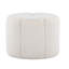 Repose-pieds en tissu blanc
