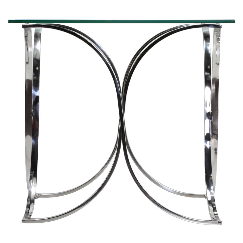 Gaudette Glass Top End Table