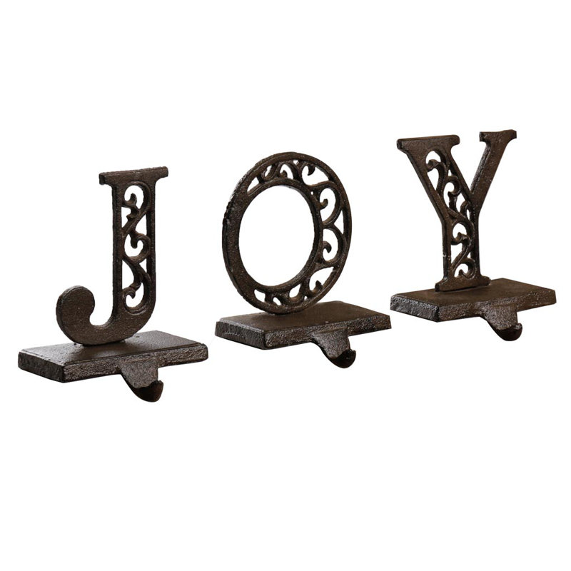 Joy Three Piece Stocking Holder Set