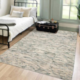 Tapis sarcelle Sienna 5 pi 2 po x 7 pi 7 po