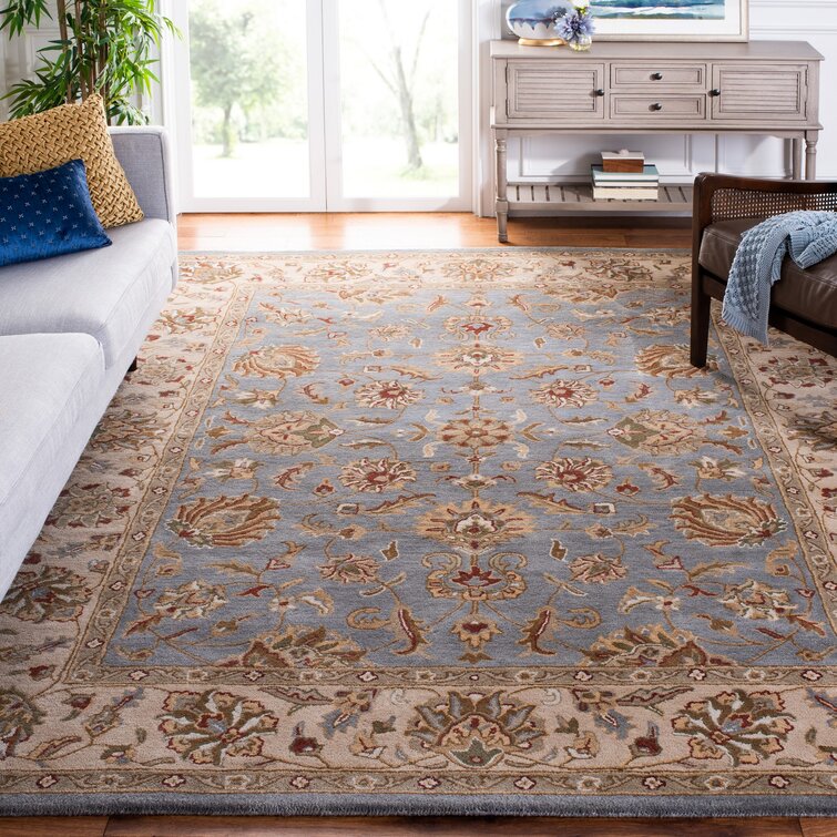 Colliers Oriental Handmade Tufted Wool Blue/Beige Area Rug