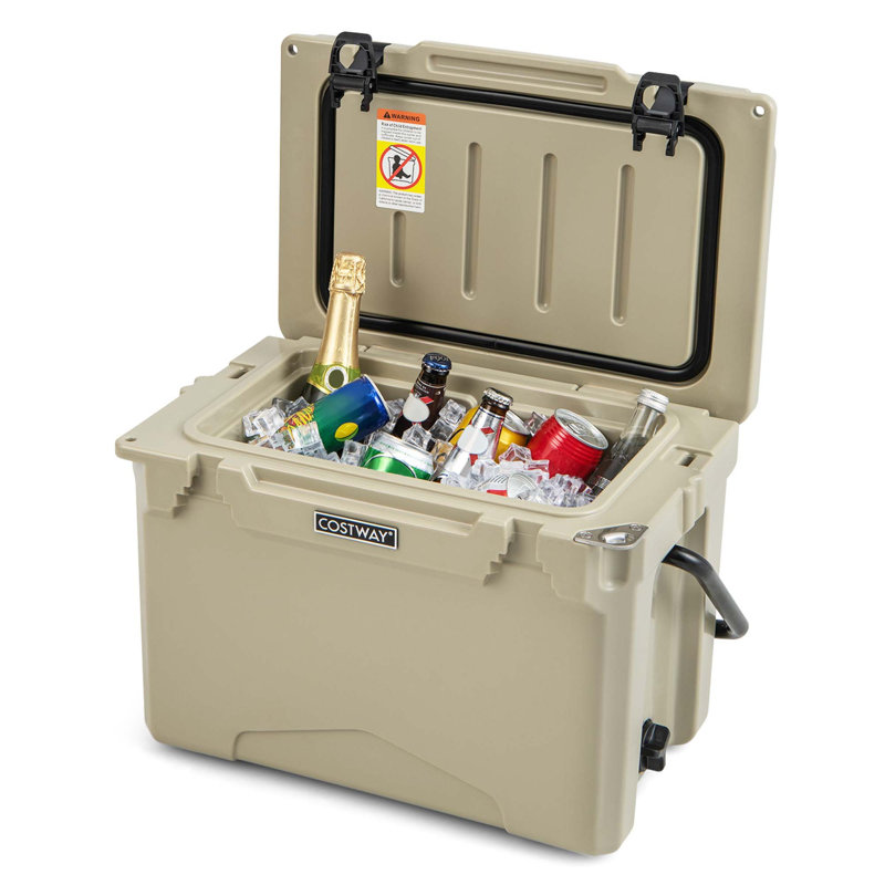 Costway 25 Quarts Ice Chest, Tan