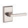 Taper Passage Door Lever with Rustic Square Rose