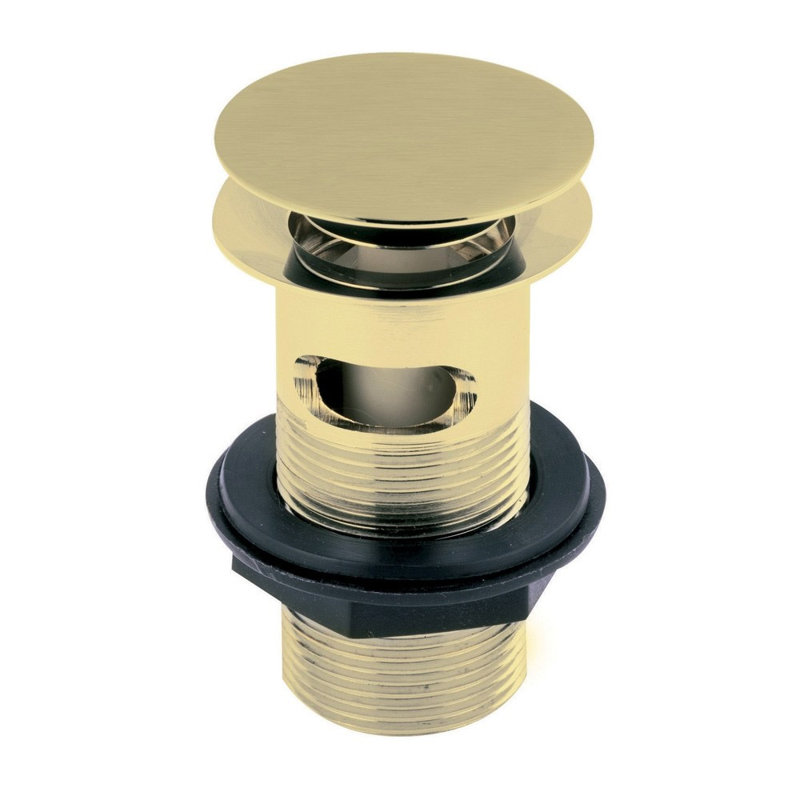  6cm Bathroom Sink Drain Waste, Brushed Gold