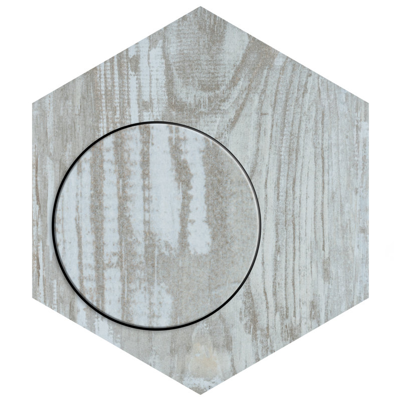 Suomi Hex 9" x 10" Porcelain Wood Look Wall & Floor Tile