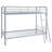 Long Beach Glossy Silver Twin Over Twin Bunk Bed