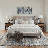 Modern Abstract Machine Washable Blue/Beige/Brown Indoor Area Rug with Non-Slip Backing-860645700