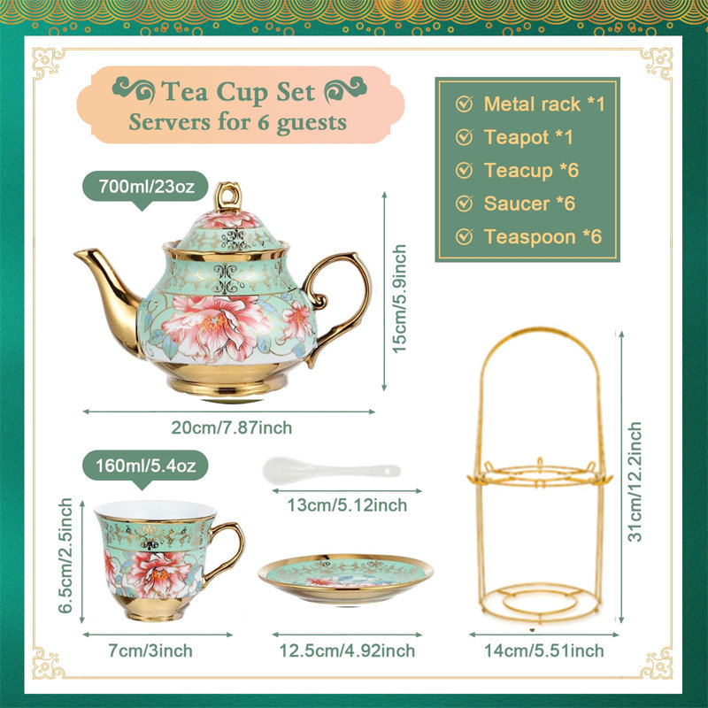Mercer41 700ml Teapot Set, 23 Oz